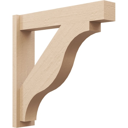 Ekena Millwork 5 1/2-in W x 26-in D x 26-in H Funston Block Rough Cedar Woodgrain TimberThane Outlooker, Primed Tan OUTUR055X26X26FST44RCPR